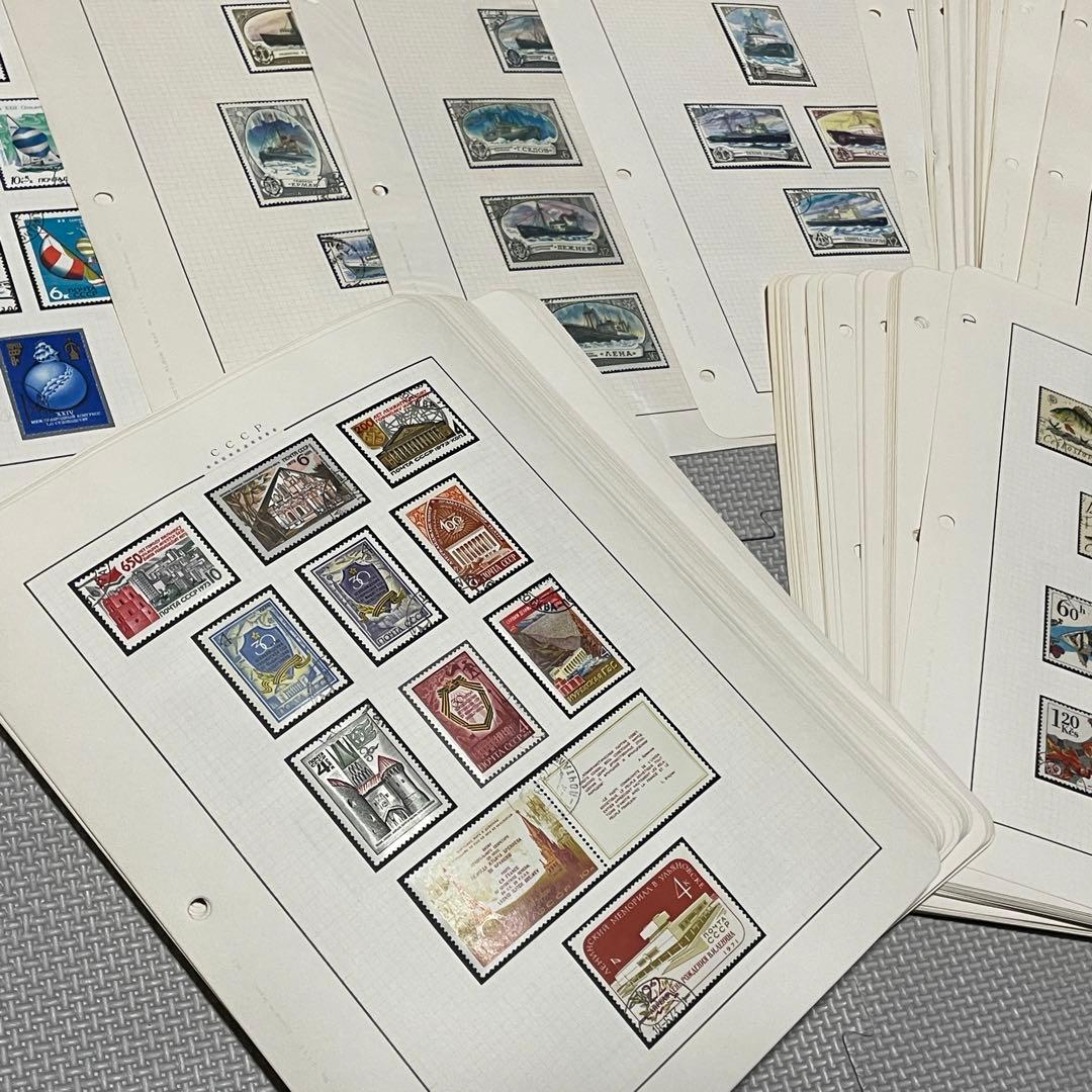 200ページ 切手コレクション レトロ ビンテージ ソ連 海外切手 Vostok