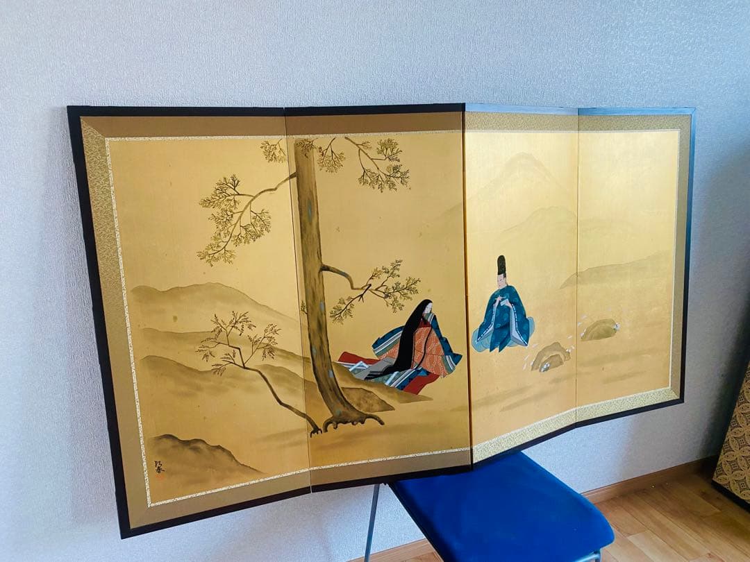 日本画 屏風 160cm x 90cm