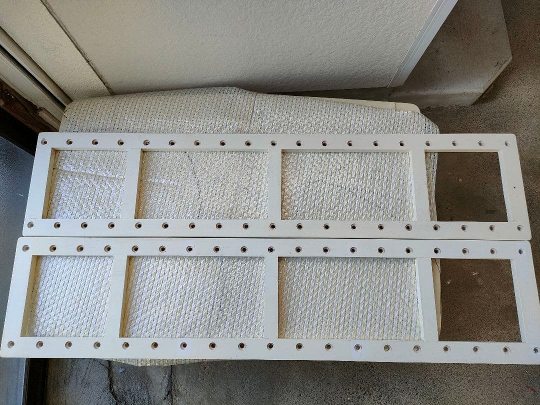 ●木製 組み立て式4段シェルフ無垢材ナチュラル×ホワイト高さ調整可