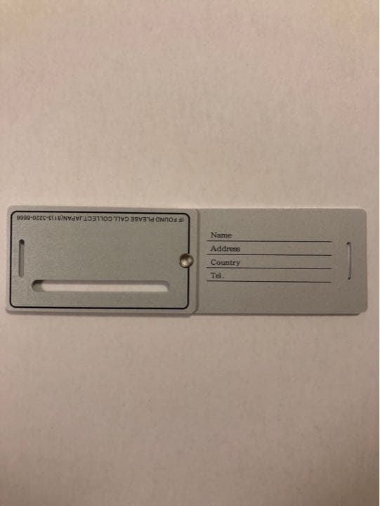 非売品アメリカンエキスプレス センチュリオン ネームタグ ラゲージ