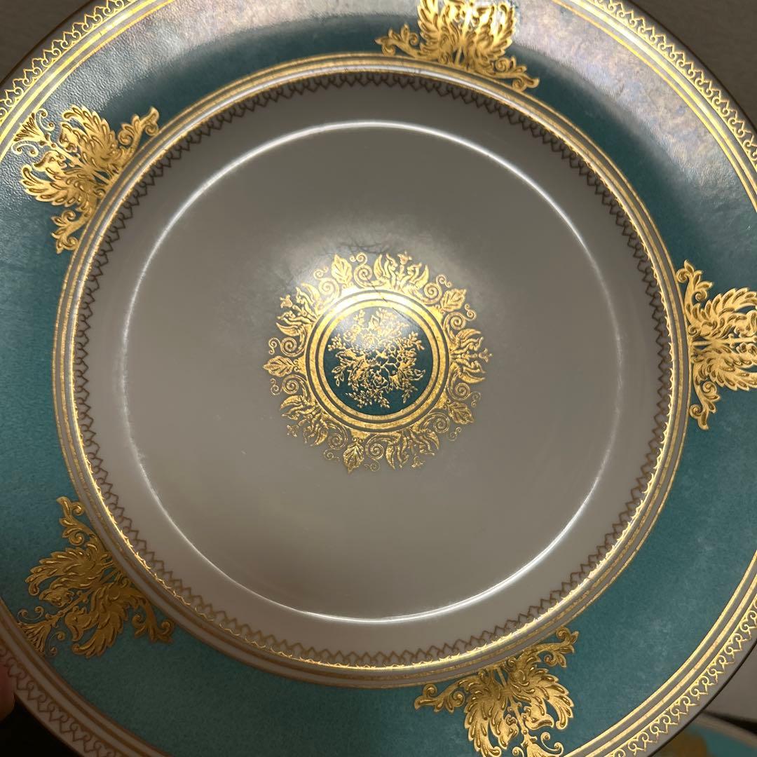 ウェッジウッド　コロンビア　パウダーターコイズ　ディナープレート　27.5cm