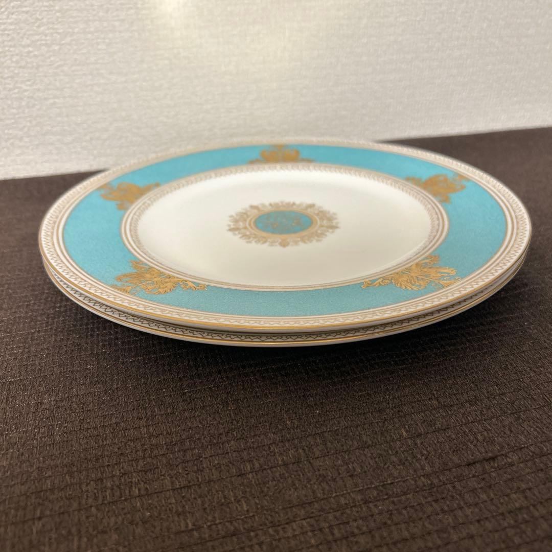 ウェッジウッド　コロンビア　パウダーターコイズ　ディナープレート　27.5cm