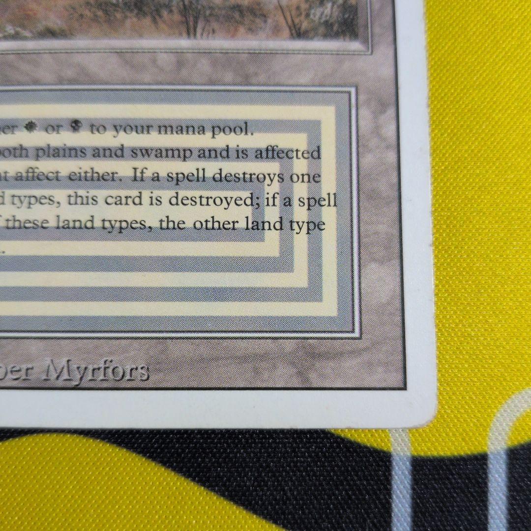 MTG Scrubland デュアルランド 3ED 英語　白枠