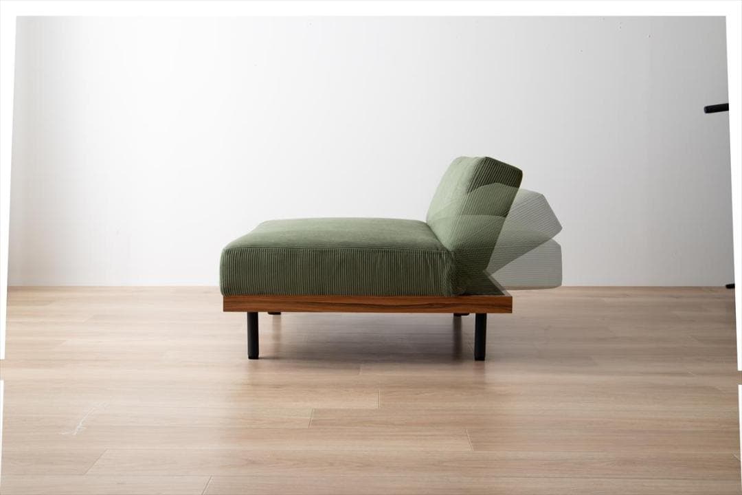 【送料無料】【2点セット】Ridley リクライニングコーデュロイソファ