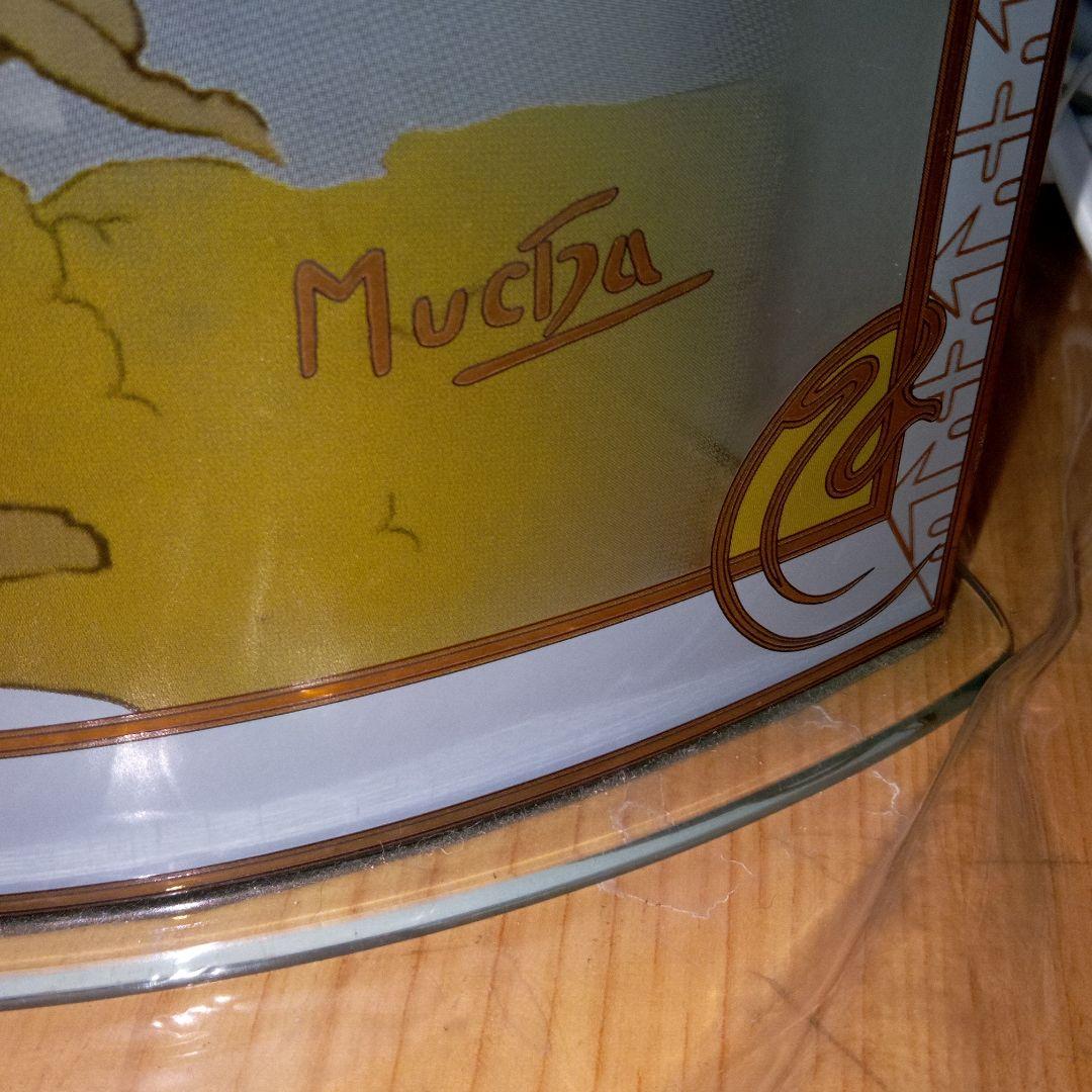 ミュシャ　Mucha　ガラススタンドライト