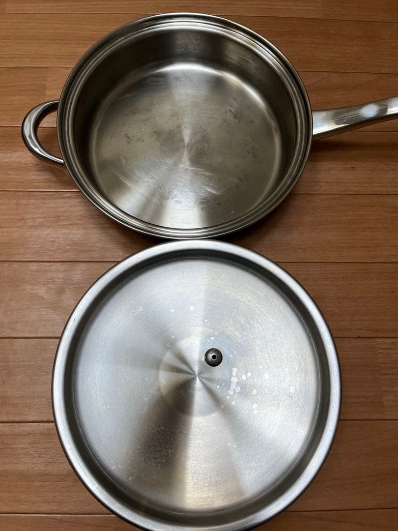 フライパン ステンレス製　蓋付き ＩＨ対応 USA製