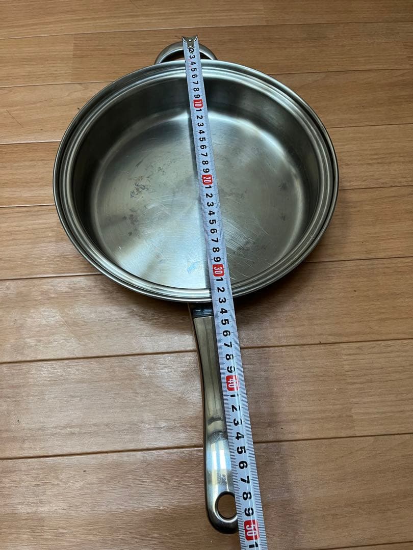 フライパン ステンレス製　蓋付き ＩＨ対応 USA製
