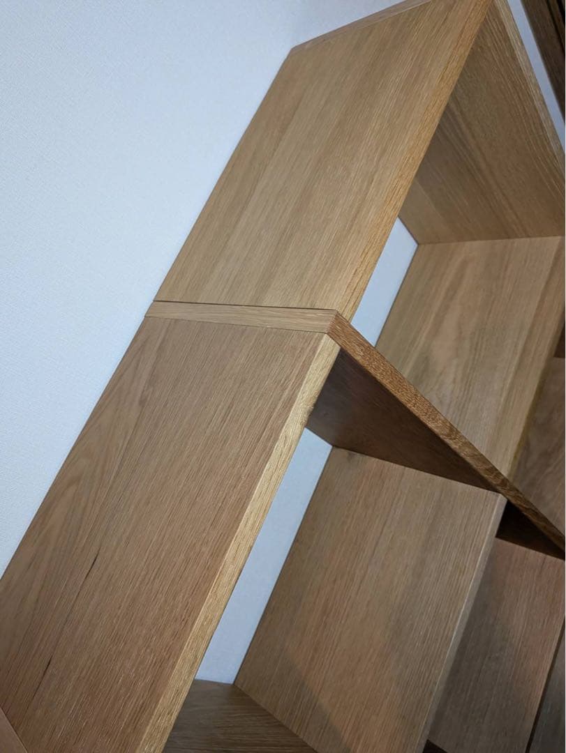 ■送料込■無印 スタッキングシェルフ オーク 木製棚 ラック BOX 家具