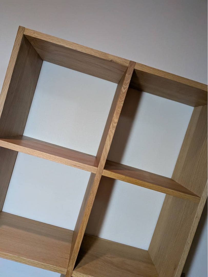 ■送料込■無印 スタッキングシェルフ オーク 木製棚 ラック BOX 家具