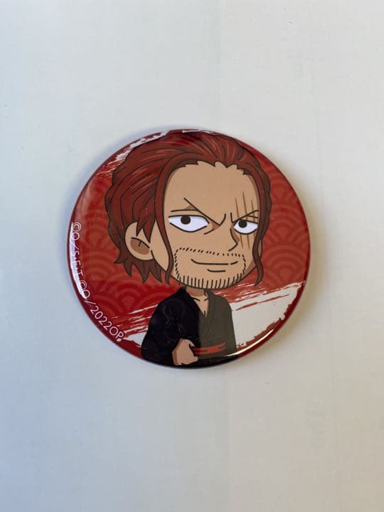 ONE PIECE FILM RED ミニキャラ缶バッジシャンクス極楽湯コラボ - メルカリ