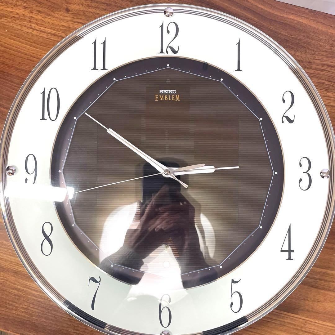 SEIKO エンブレム 水晶時計 HS527K 34.5cm 動作確認済