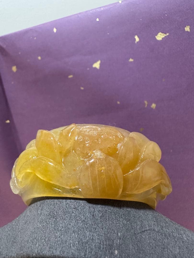 春節祭　魚戯蓮葉間　黄龍玉バングル