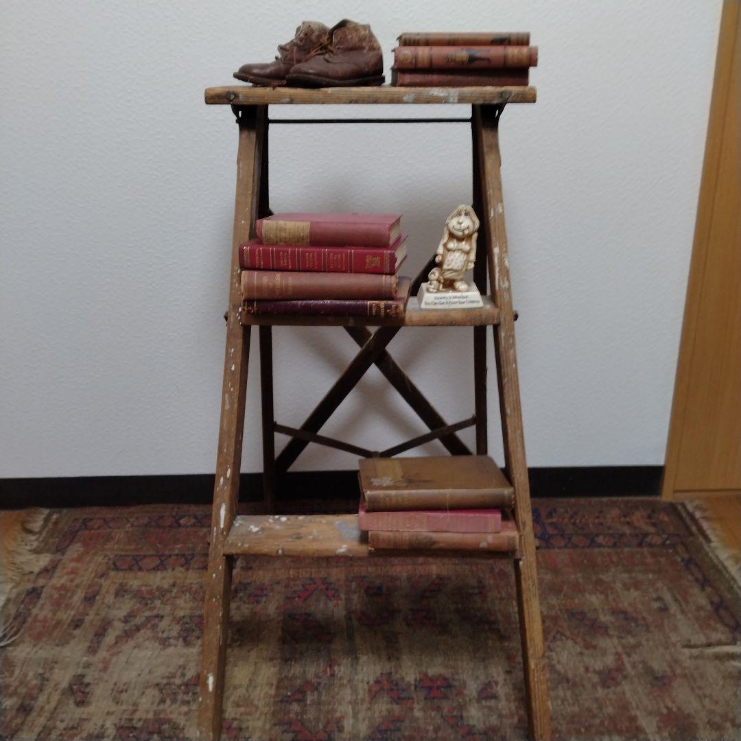 50s vintage ウッドラダー 脚立　木製