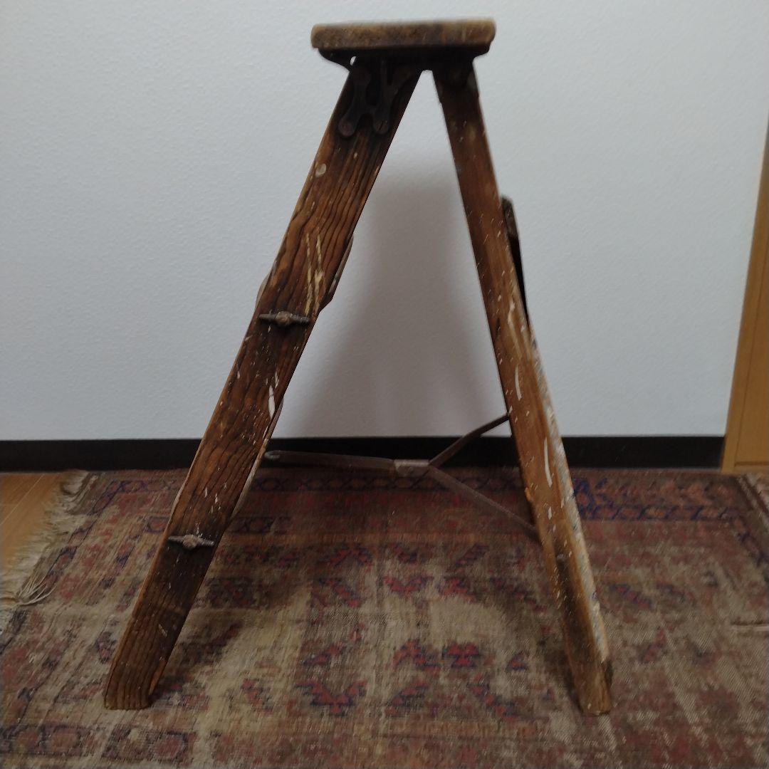 50s vintage ウッドラダー 脚立　木製