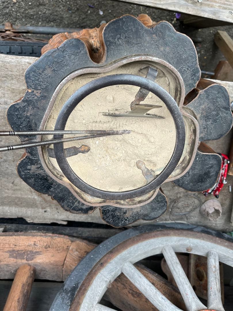 切り株火鉢、火鉢、木株火鉢、手あぶり火鉢、木製手あぶり火鉢