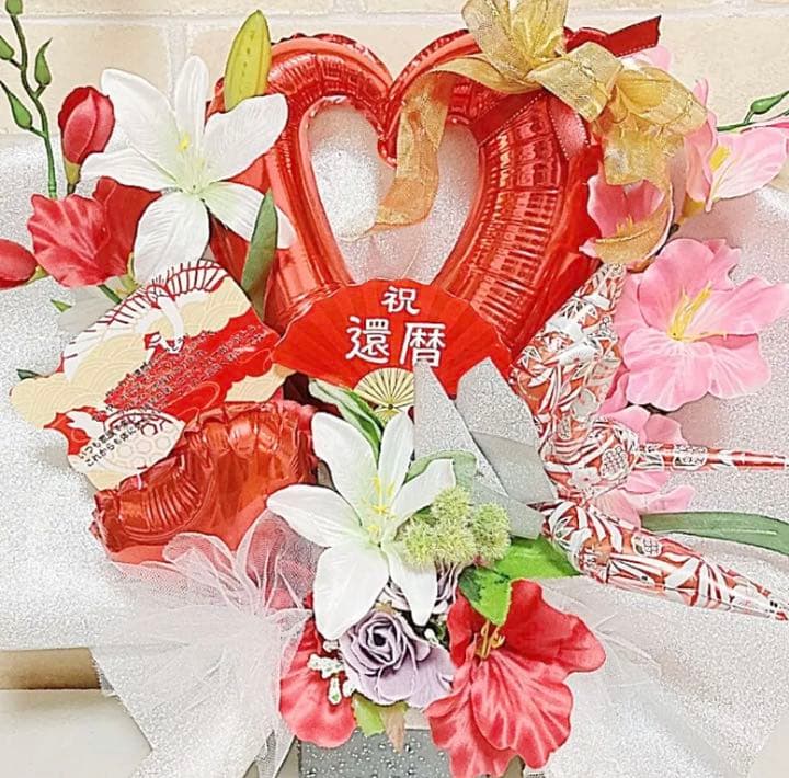 オムツケーキ　おむつケーキ　出産祝い　ベビーギフト　バルーンアート　還暦