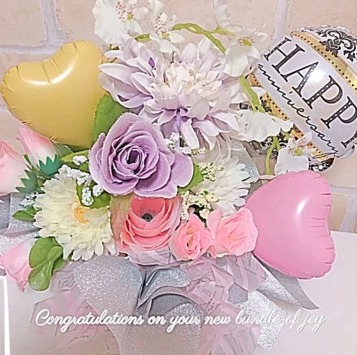 オムツケーキ　おむつケーキ　出産祝い　ベビーギフト　バルーンアート　還暦