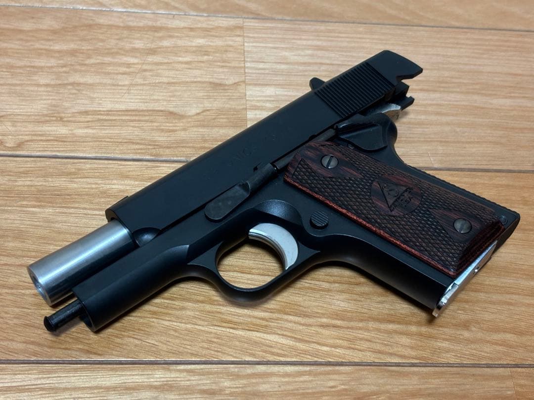 マルイ デトニクス.45 別売木製グリップ 革製ホルスター付属 ASGK刻印