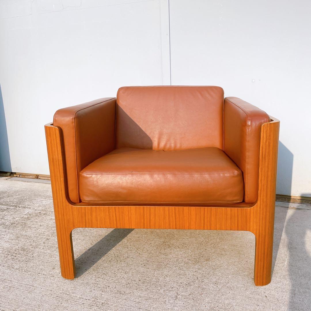 天童木工Haco チェア② ソファ 1人掛け 本革 レザー 椅子 アームチェア
