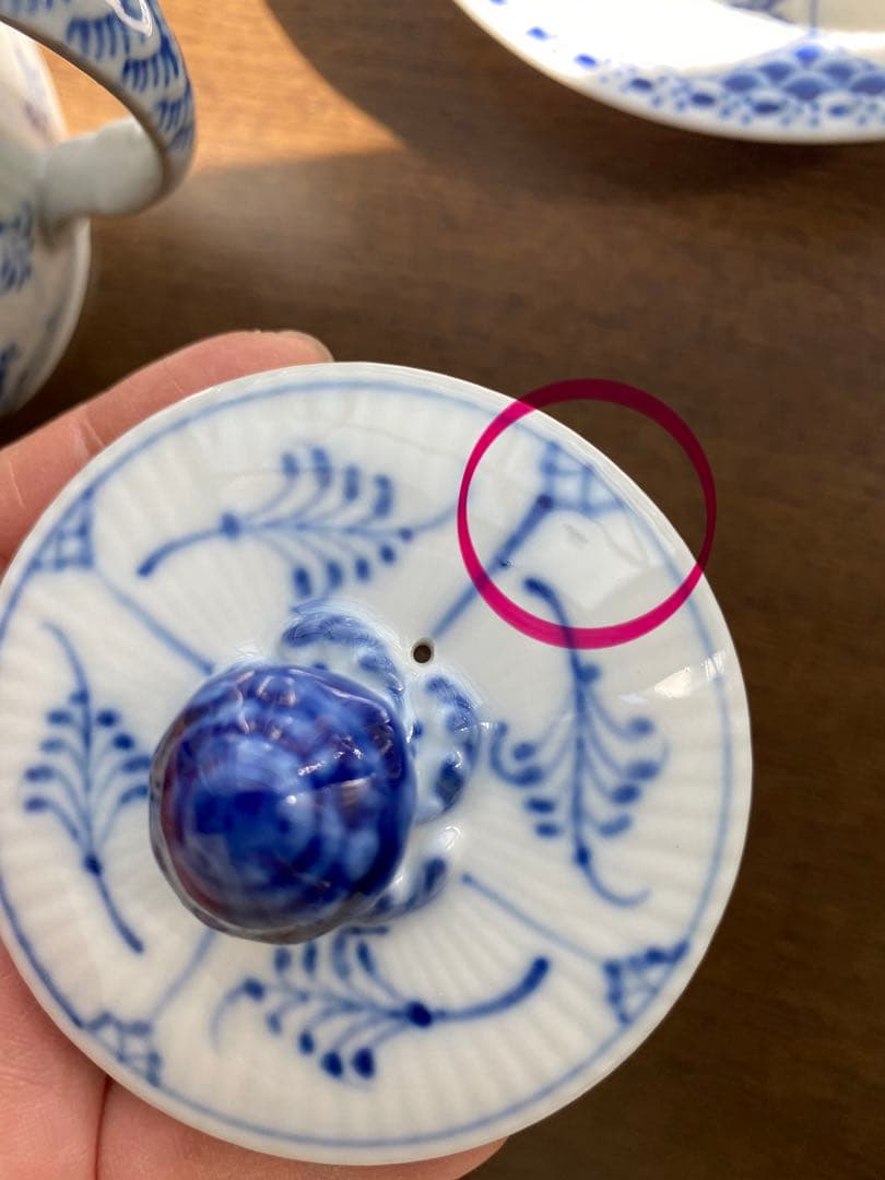 ロイヤルコペンハーゲンブルーフルーテッドハーフレースSet