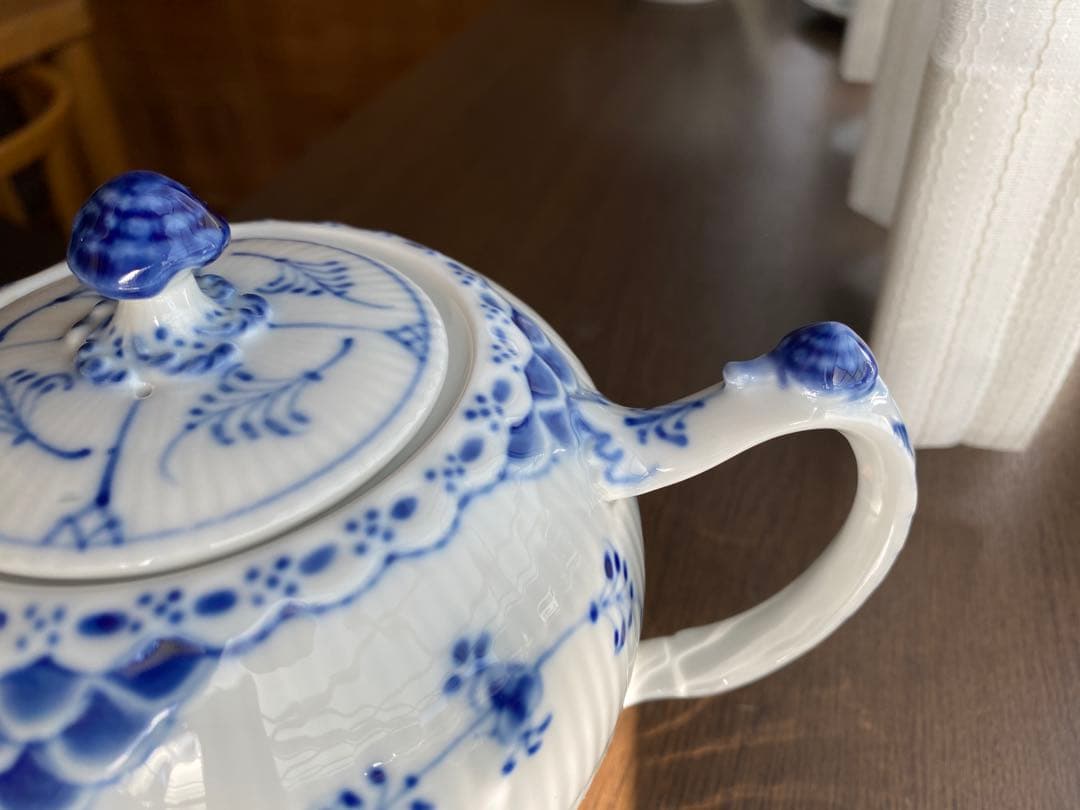 ロイヤルコペンハーゲンブルーフルーテッドハーフレースSet