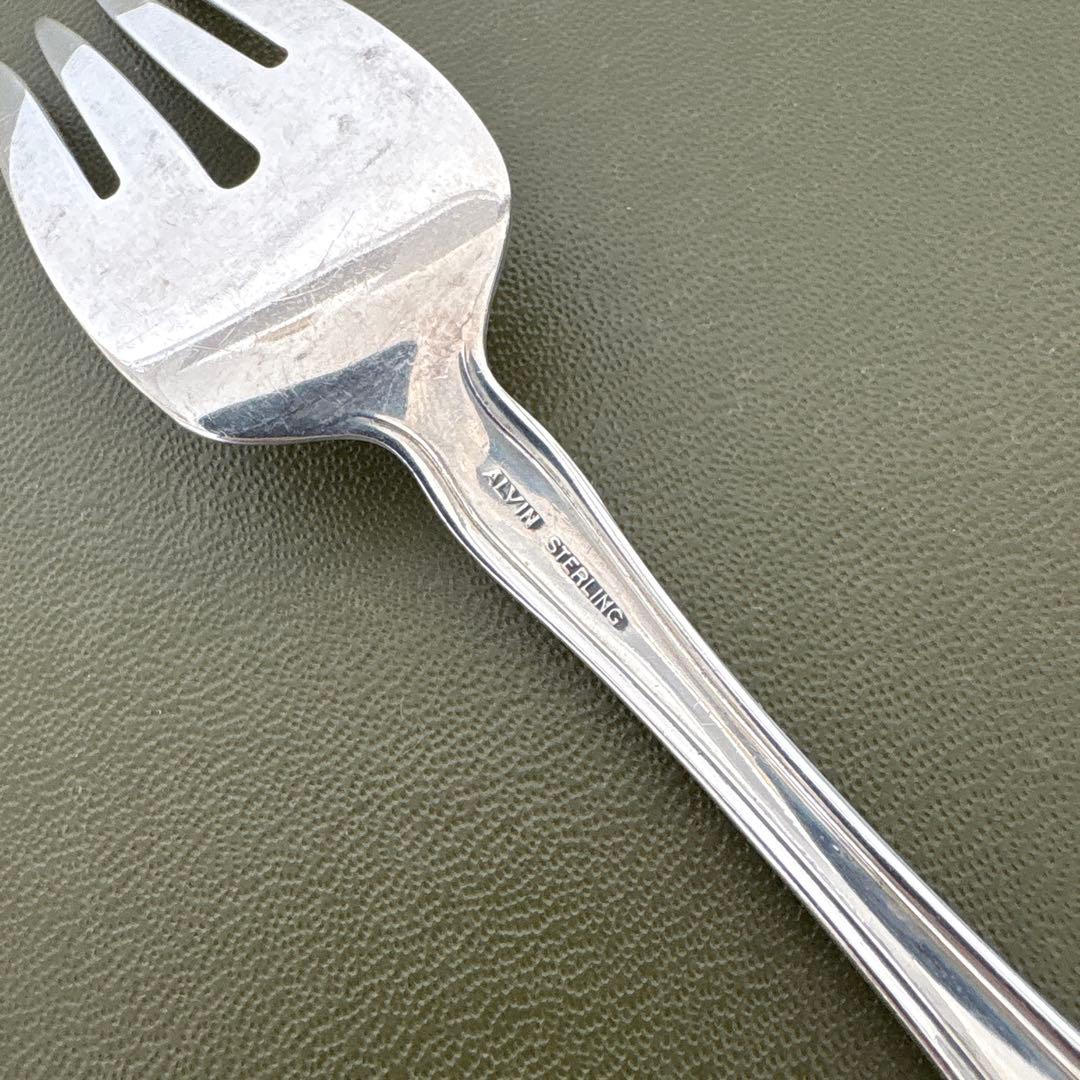 ALVIN STERLINGフォーク　純銀　ビンテージ　シャトーローズ　シルバー