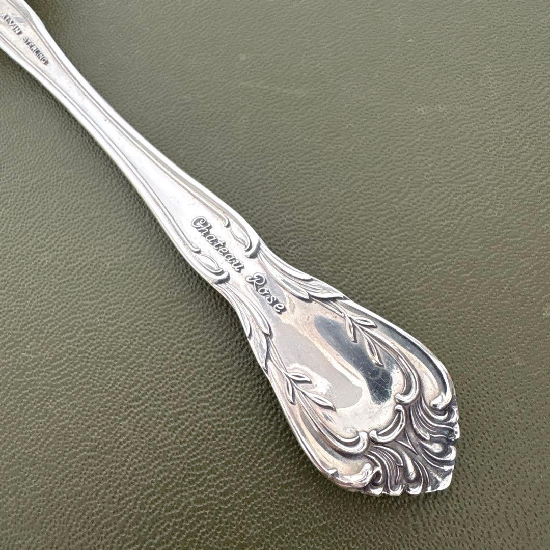 ALVIN STERLINGフォーク　純銀　ビンテージ　シャトーローズ　シルバー