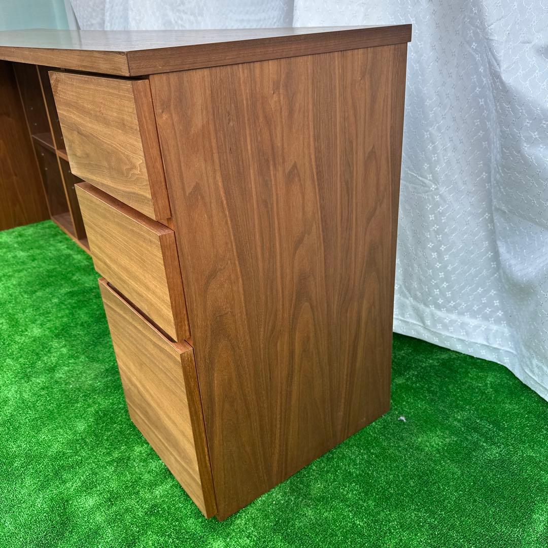 アクタス メッツォ2 200 ウォールナット 両袖机 パソコンデスク iso※