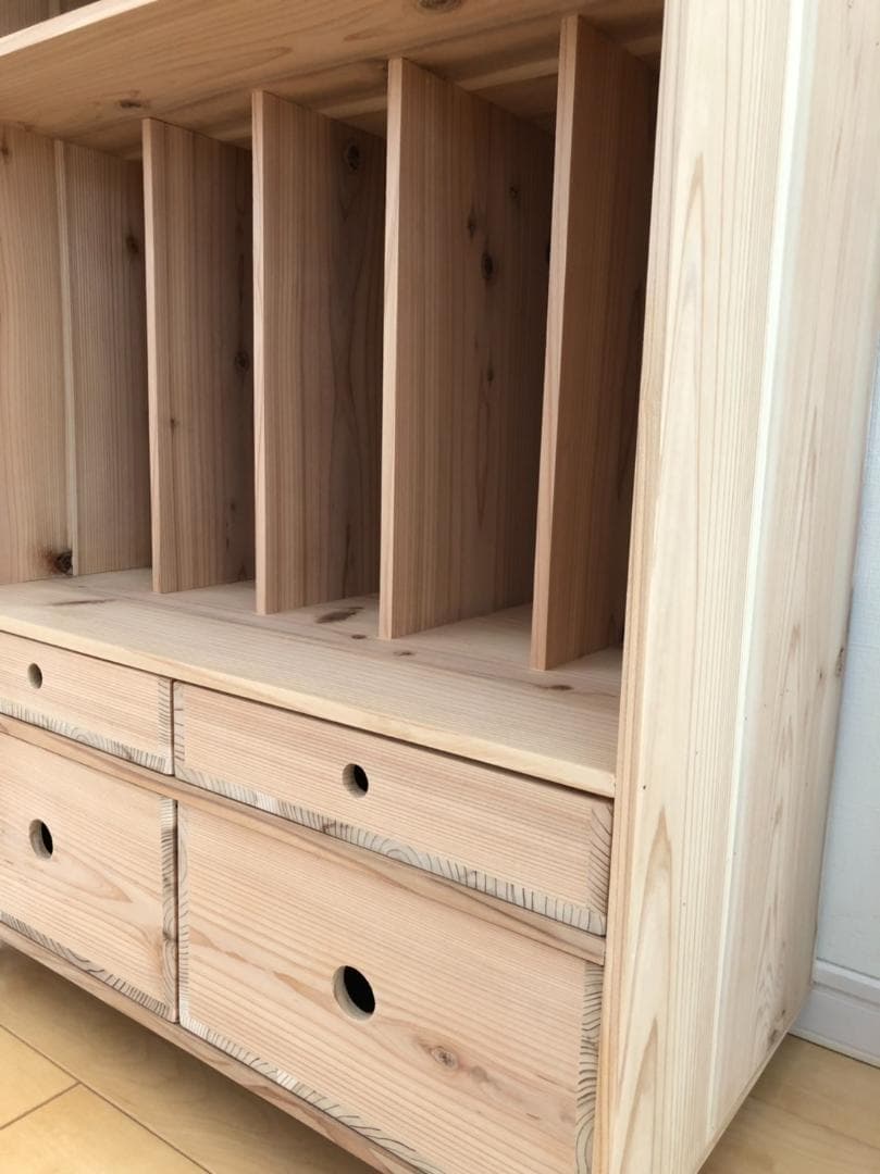 ★送料無料サイズ変更可能★木製ランドセル収納ラック⑦キャスターワゴンオーダー可能