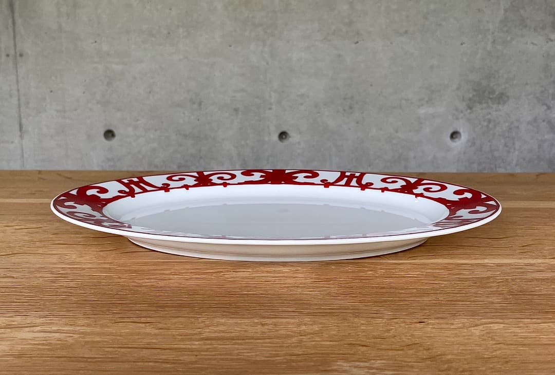 新品稀少　エルメス「ガダルキヴィール」オーバルプレート 中皿 PMサイズ