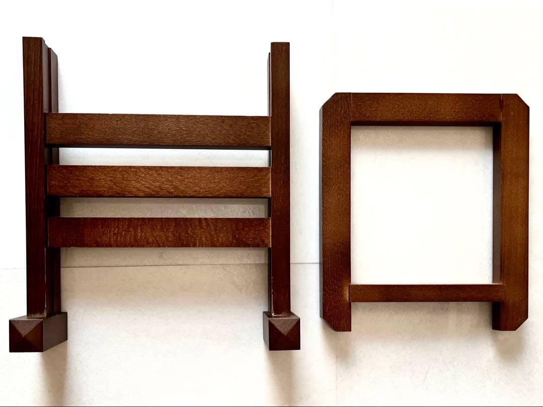 古伊万里 線描輪花形 大皿 木製の台付き