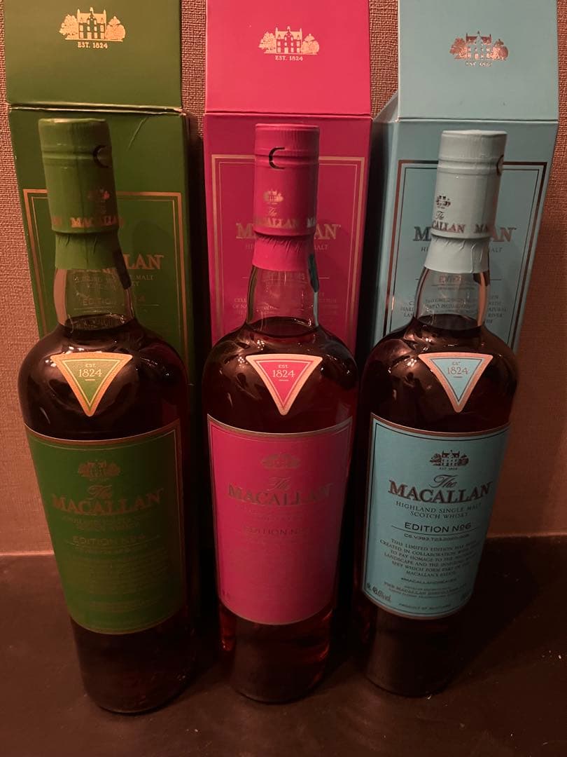 MACALLAN No4No5No6ウイスキー 3本セット
