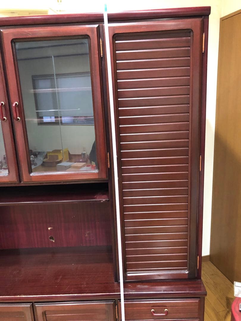 キッチンキャビネット　本棚　収納　リビング収納　キッチン収納　食器棚カップボード