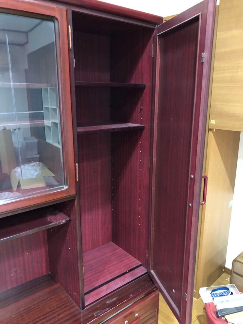 キッチンキャビネット　本棚　収納　リビング収納　キッチン収納　食器棚カップボード