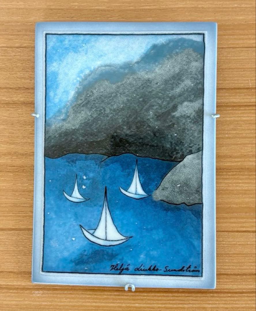 ARABIA ヘルヤ \"Mielenrauhaa\" 陶板画