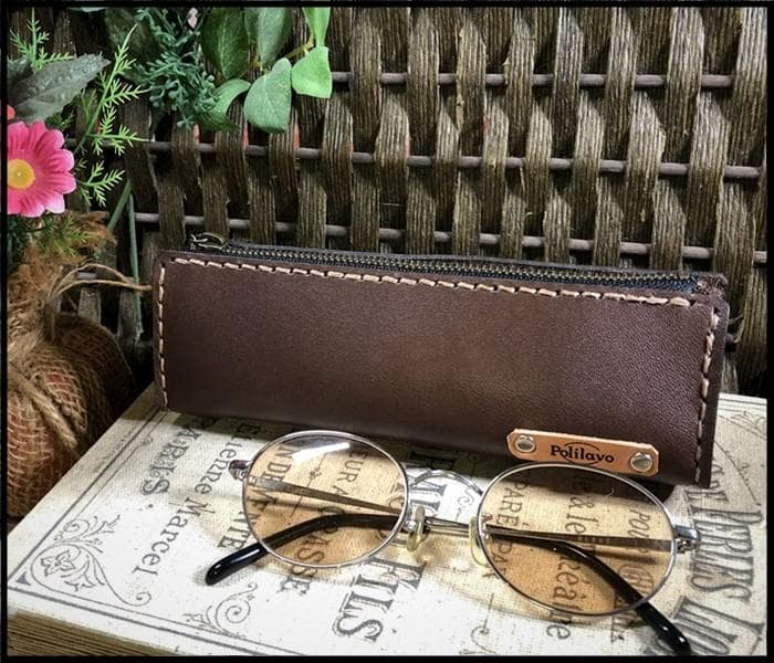 栃木レザー ペンケースとシンプル手帳 バイブル システム手帳 Polilavo