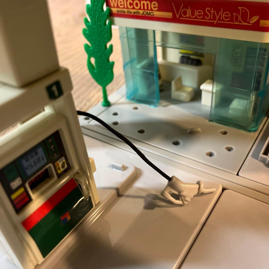 トミカタウン　ガソリンスタンドJOMO トミカ建設カーサービス駐車場　レア絶版