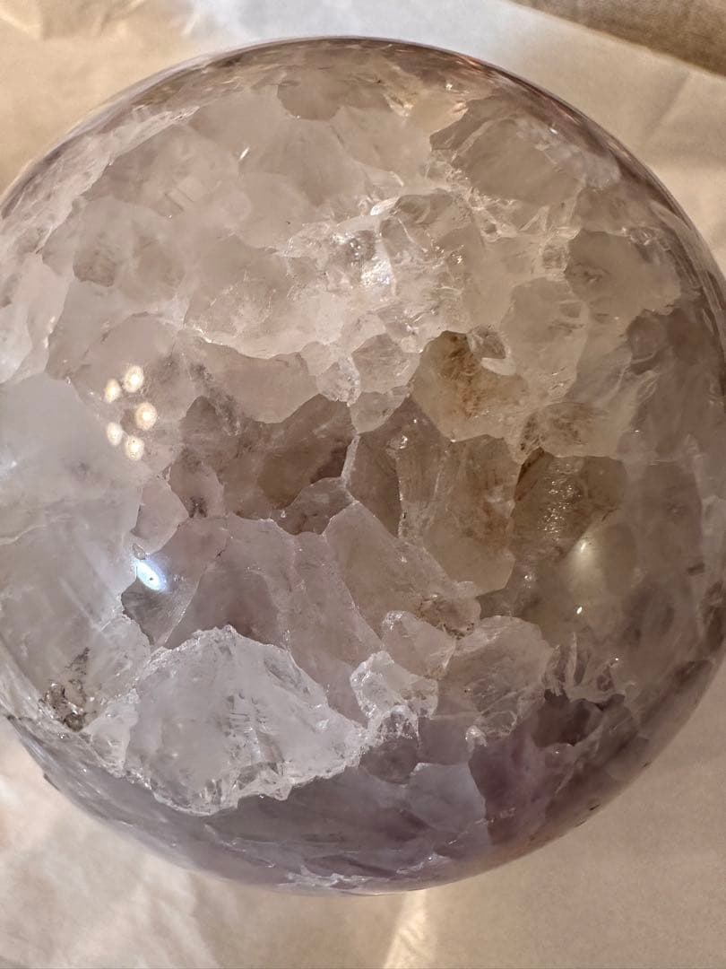 高品質　大きなサイズ　アメジスト　ピンクアメジスト　フラワーアゲート　スフィア