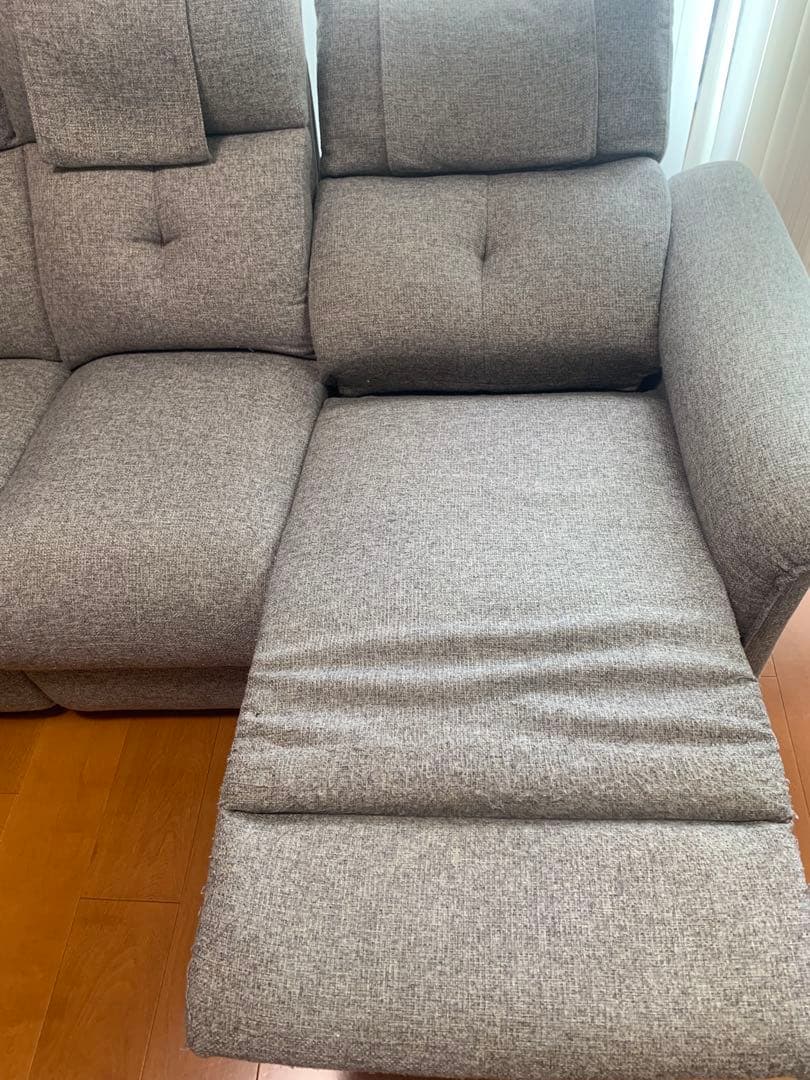 ニトリ　電動リクライニングソファ3人掛