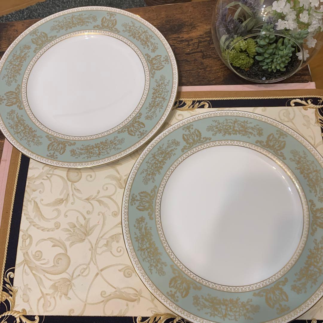 ウェッジウッド コロンビア　セージグリーン 27cmディナープレート　5枚