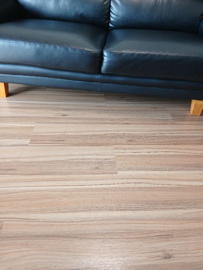 着払い♡NAFCO☆ブラック 2人掛けソファ 183cm