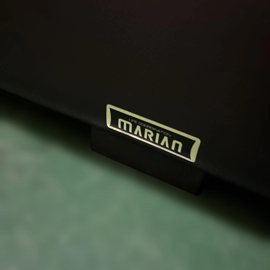 MARIAN マリアン 黒のレザー3人掛けソファー インテリア 家具