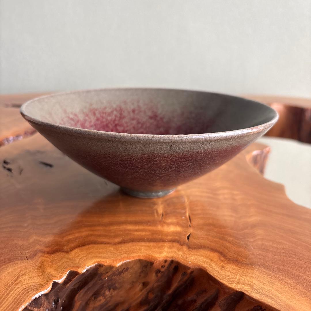 釣窯 辰砂 抹茶碗 茶道具 共箱(12) - メルカリ