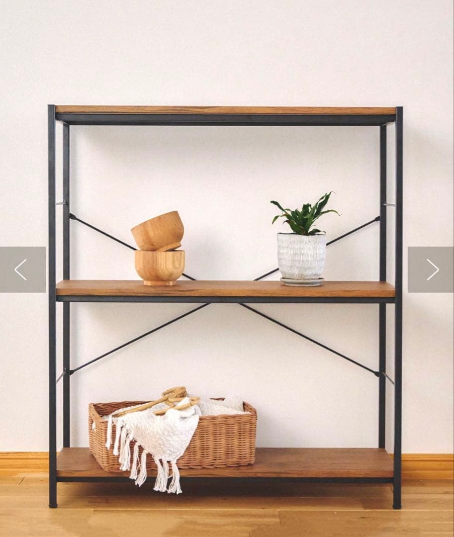 オールドアイアンラック3段