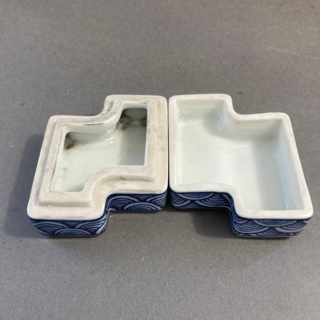 茶道具 拍子木 青絵 香合 景雲 造 ￼共箱 S74A - メルカリ