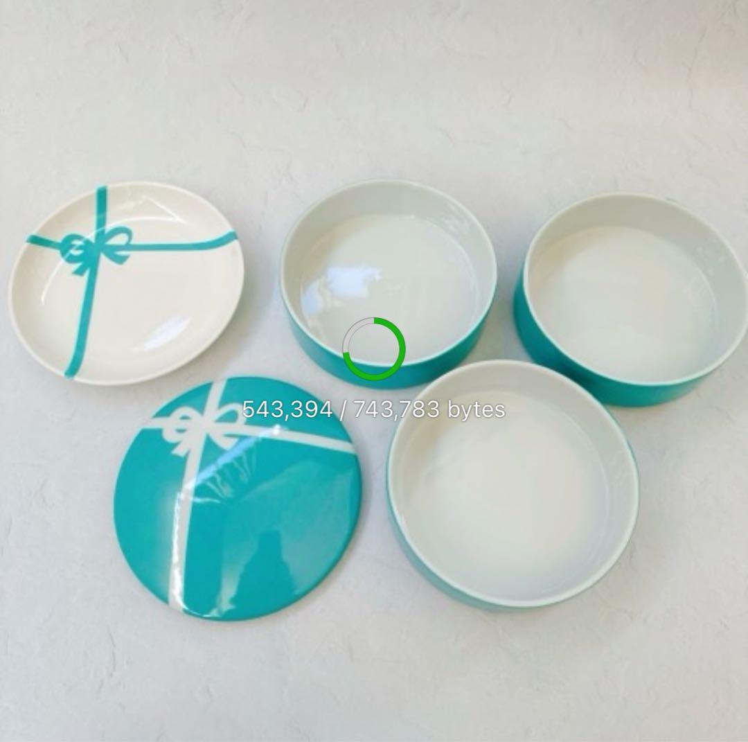 【新品/未使用】《ハンドメイド》ポーセラーツ/ラウンドお重、プレート