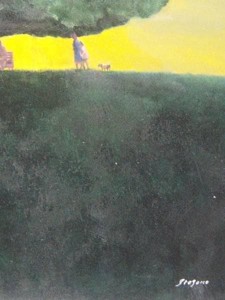 糸園和三郎、【丘の上の大樹】、希少な画集より、状態良好、新品高級