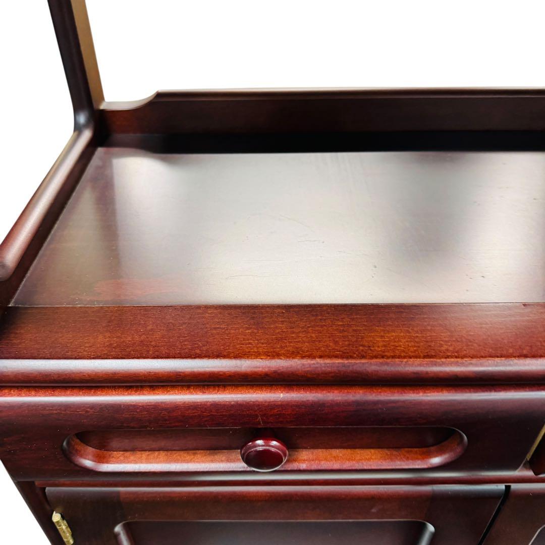 Karimoku カリモク 電話台 FAX台 オールドカリモク 昭和レトロ