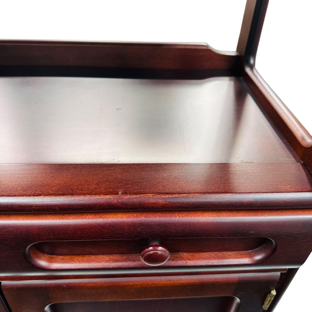 Karimoku カリモク 電話台 FAX台 オールドカリモク 昭和レトロ