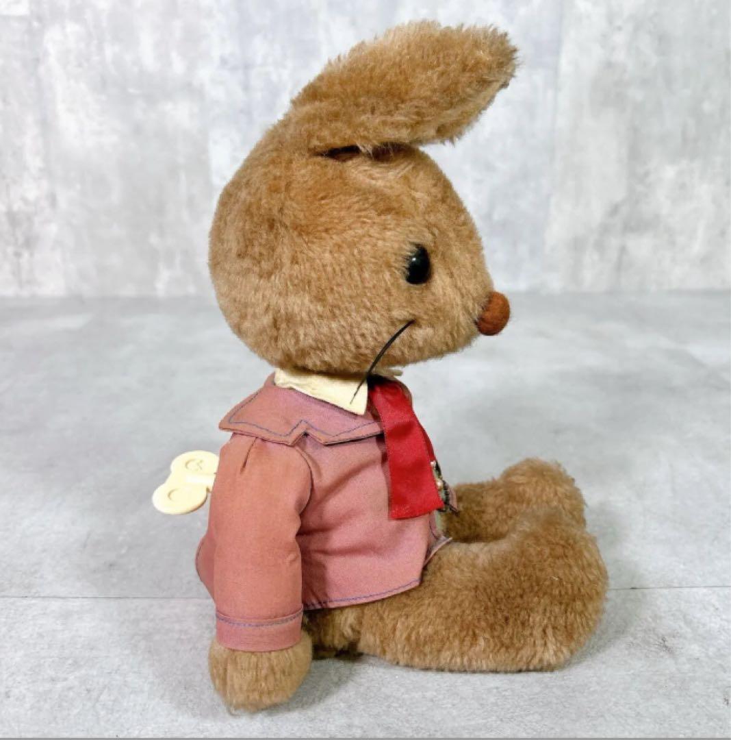 X953 Sankyo doll オルゴール うさぎ 人形 首が動く レトロ